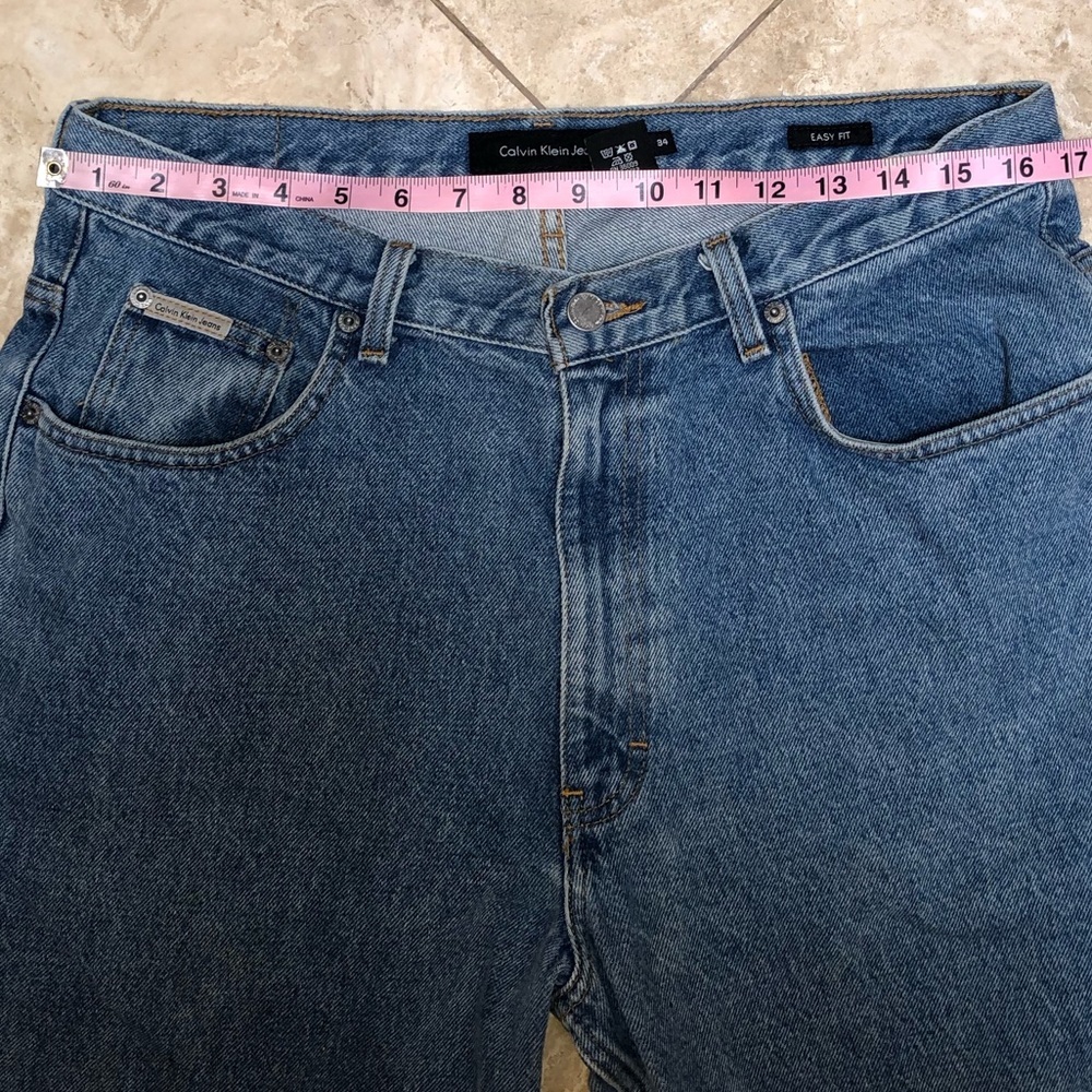 CALVIN KLEIN EASY FIT BLUE JEANS W34 - Picture 7 of 14